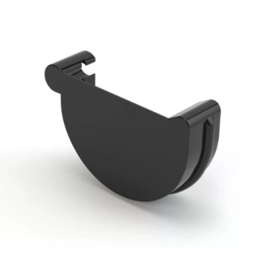 GAMRAT PCV Denko rynnowe PRAWE 75mm - CZARNY